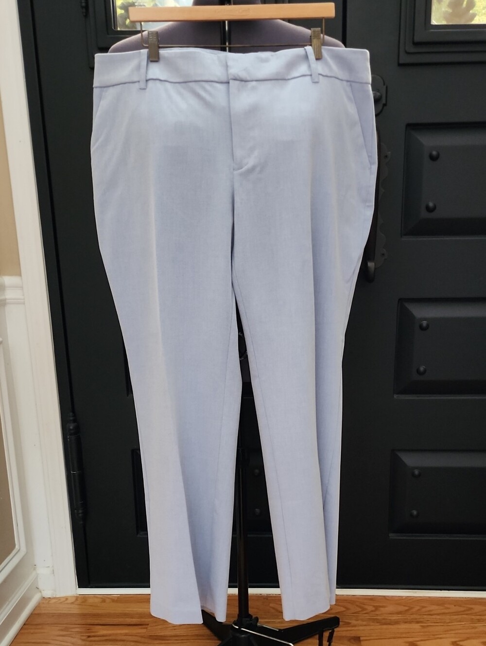 Charter Club Pale Blue Wide-Leg Dress Pants